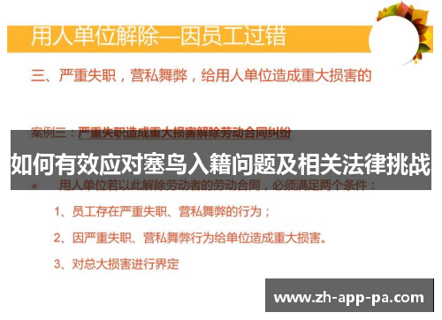 如何有效应对塞鸟入籍问题及相关法律挑战