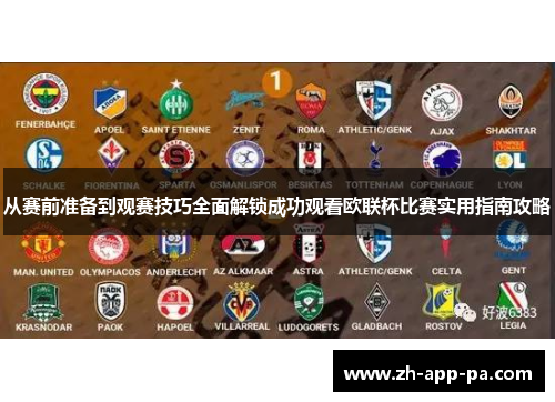 从赛前准备到观赛技巧全面解锁成功观看欧联杯比赛实用指南攻略 从赛前准备到观赛技巧全面解锁成功观看欧联杯比赛实用指南攻略